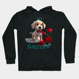 My Galentines puppy Hoodie